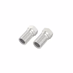 Hama 00205204, Type F, F, Mâle, Argent, 2 pièce(s)