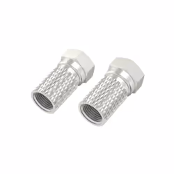 Hama 00205207, Type F, F, F, Mâle, Argent, 2 pièce(s)