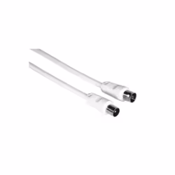 Hama 00205030, 5 m, Coaxial, Coaxial, Blanc