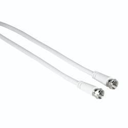 Hama 00205037 câble coaxial 1,5 m F Blanc