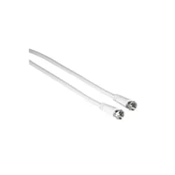 Hama 00205039 câble coaxial 5 m F Blanc