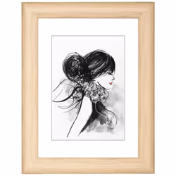Hama Sofia, Composé plastique-bois (WPC), Beige, Cadre pour une seule photo, Table, 20 x 28 cm, Rectangulaire