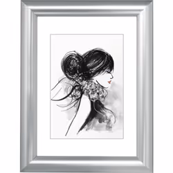 Hama Sofia, Composé plastique-bois (WPC), Argent, Cadre pour une seule photo, Table, 7 x 10 cm, Rectangulaire
