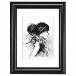 Hama Sofia, Composé plastique-bois (WPC), Noir, Cadre pour une seule photo, Table, 10 x 15 cm, Rectangulaire