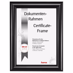 Hama Sofia, Composé plastique-bois (WPC), Noir, Cadre pour une seule photo, Table, 21 x 29,7 cm, Rectangulaire