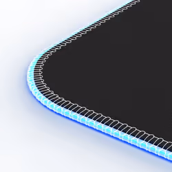 uRage Lethality 200 Illuminated Tapis de souris de jeu Noir