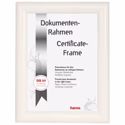 Hama Sofia, Composé plastique-bois (WPC), Blanc, Cadre pour une seule photo, 21 x 29,7 cm, Rectangulaire, Paysage/portrait