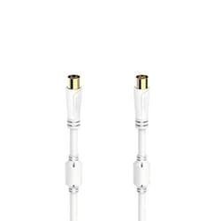 Hama 00205245 câble coaxial 0,75 m Blanc