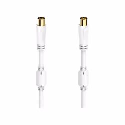 Hama 00205250, 10 m, Coaxial, Coaxial, Blanc