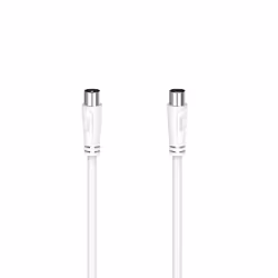 Hama 00205046, 3 m, Coaxial, Coaxial, Blanc