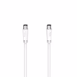 Hama 00205048, 7,5 m, Coaxial, Coaxial, Blanc