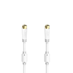 Hama 00205255 câble coaxial 10 m F Blanc