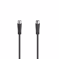 Hama 00205052, 1,5 m, Coaxial, Coaxial, Noir