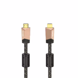 Hama 00205024, 0,75 m, HDMI Type A (Standard), HDMI Type A (Standard), Compatibilité 3D, 18 Gbit/s, Noir, Rose