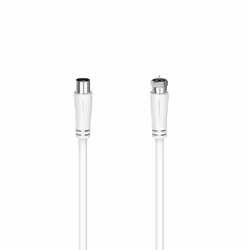 Hama 00205062, 3 m, F, Coaxial, Blanc