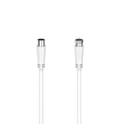 Hama 00205062 câble coaxial 3 m F Blanc