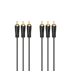 Hama 00205151 câble audio 3 m 3 x RCA Noir