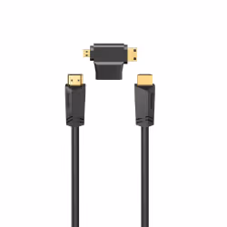 Hama 00205162, 1,5 m, HDMI Type A (Standard), HDMI Type A (Standard), Compatibilité 3D, 18 Gbit/s, Noir