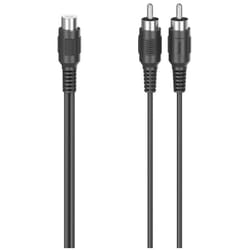 Hama 00205184 câble audio 2 x RCA RCA Noir