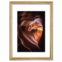 Hama Phoenix, Verre, Bois, Or, Transparent, Cadre pour une seule photo, Mur, 15 x 20 cm, Rectangulaire