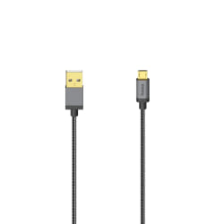 Hama 00200500 câble USB 0,75 m USB 2.0 Micro-USB A USB A Anthracite