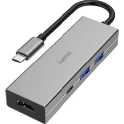 Hama 00200107 station d'accueil USB 3.2 Gen 1 (3.1 Gen 1) Type-C Anthracite, Gris