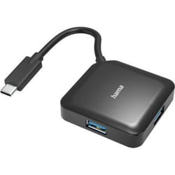 Hama 00200112 hub & concentrateur USB 3.2 Gen 1 (3.1 Gen 1) Type-C 5000 Mbit/s Noir