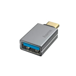 Hama 00200300 changeur de genre de câble USB Type-A USB Type-C Gris