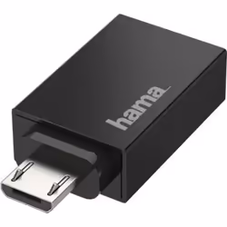 Hama 00200307, Micro-USB, USB Type-A, Noir