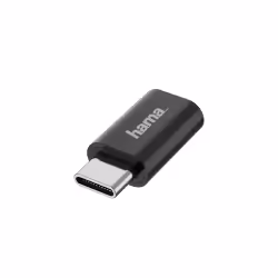 Hama 00200310, Micro USB, USB-C, Noir