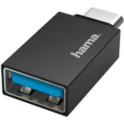 Hama 00200311 changeur de genre de câble USB Type-C USB Type-A Noir