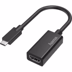 Hama 00200315, USB Type-C, HDMI, Mâle, Femelle, Droit, Droit