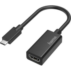 Hama 00200315 câble vidéo et adaptateur USB Type-C HDMI Noir