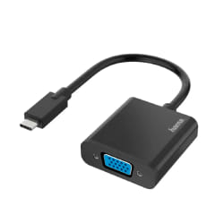 Hama 00200317 câble vidéo et adaptateur USB Type-C VGA (D-Sub) Noir