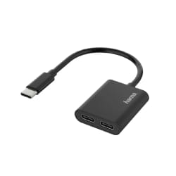 Hama 00200321 changeur de genre de câble USB Type-C 2xUSB Type-C Noir