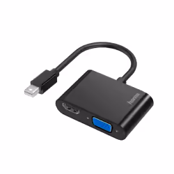 Hama 00200330, Mini DisplayPort, HDMI + VGA (D-Sub), Mâle, Femelle, Droit, Droit