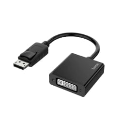 Hama 00200336 câble vidéo et adaptateur DisplayPort DVI-I Noir