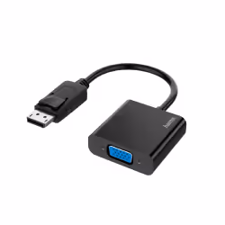 Hama 00200337, DisplayPort, VGA (D-Sub), Mâle, Femelle, Droit, Droit