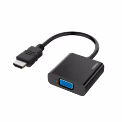 Hama 00200343, 0,15 m, HDMI Type A (Standard), VGA (D-Sub), Mâle, Femelle, Droit