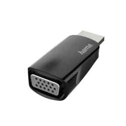 Hama 00200344 changeur de genre de câble HDMI VGA Noir