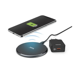 Hama QI-FC10 Téléphone portable Noir USB Recharge sans fil Charge rapide Intérieure