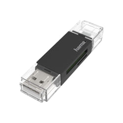 Hama 00200130 lecteur de carte mémoire USB/Micro-USB Noir