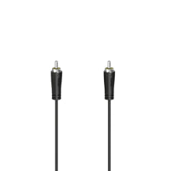 Hama 00205098 câble audio 1,5 m RCA Noir