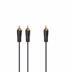 Hama 00205097, RCA, Mâle, 2 x RCA, Mâle, 5 m, Noir