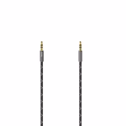 Hama 00205129, 3,5mm, Mâle, 3,5mm, Mâle, 0,75 m, Noir, Gris
