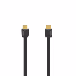 Hama Flexi-Slim, 1,5 m, HDMI Type A (Standard), HDMI Type A (Standard), Compatibilité 3D, 18 Gbit/s, Noir