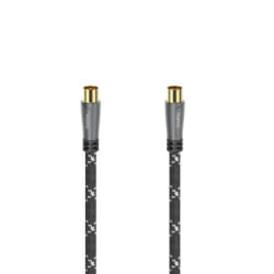 Hama 00205070 câble coaxial 1,5 m Noir, Gris