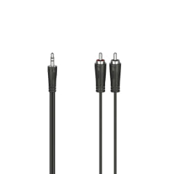 Hama 00205109 câble audio 0,75 m 3,5mm 2 x RCA Noir