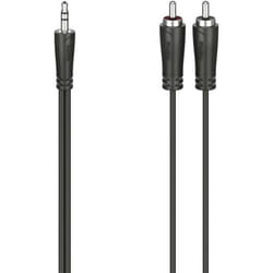 Hama 00205110 câble audio 1,5 m 3,5mm 2 x RCA Noir