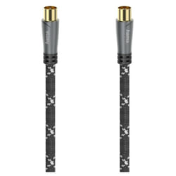 Hama 00205072 câble coaxial 5 m Noir, Gris